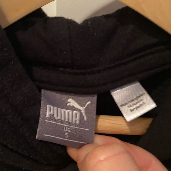 Kids 5y Puma Cross script Hoody - Picture 5 of 8